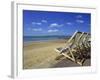 Deckchairs on the Promenade Overlooking Beach, West Cliff, Bournemouth, Dorset, England, UK-Pearl Bucknall-Framed Photographic Print