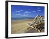 Deckchairs on the Promenade Overlooking Beach, West Cliff, Bournemouth, Dorset, England, UK-Pearl Bucknall-Framed Photographic Print