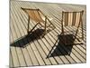 Deckchairs on the Seafront Boardwalk, Deauville, Cote Fleurie, Calvados, Normandy, France-David Hughes-Mounted Photographic Print