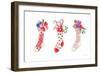 Decked Out Stockings-Mercedes Lopez Charro-Framed Art Print