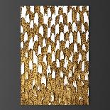 3D Render Gold Wall Art Metal Sculpture-deckorator-Art Print
