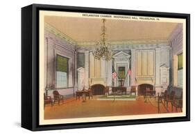Declaration Chamber, Independence Hall, Philadelphia, Pennsylvania-null-Framed Stretched Canvas