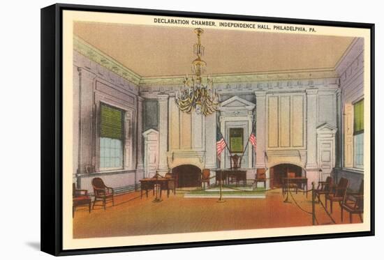 Declaration Chamber, Independence Hall, Philadelphia, Pennsylvania-null-Framed Stretched Canvas