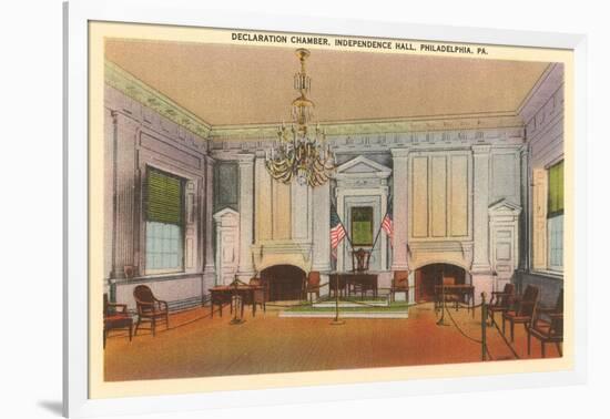 Declaration Chamber, Independence Hall, Philadelphia, Pennsylvania-null-Framed Art Print