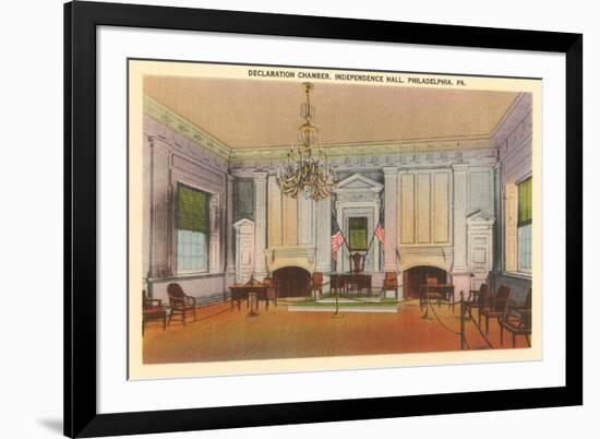 Declaration Chamber, Independence Hall, Philadelphia, Pennsylvania-null-Framed Art Print