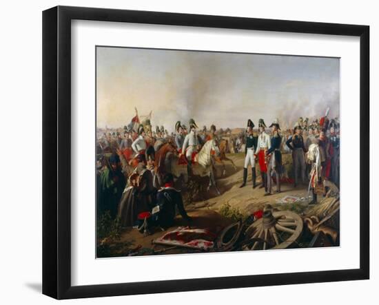 Declaration of Allied Victory after the Battle of Leipzig, 19th October 1813, 1839-Johann Peter Krafft-Framed Giclee Print