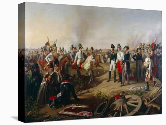 Declaration of Allied Victory after the Battle of Leipzig, 19th October 1813, 1839-Johann Peter Krafft-Stretched Canvas