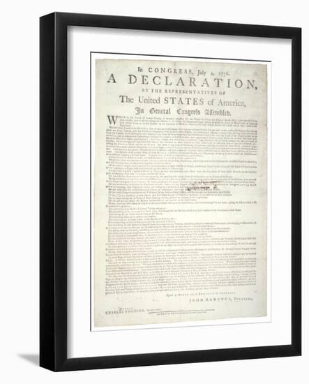 Declaration of Independence, Charleston, C.2 August 1776-null-Framed Giclee Print