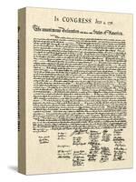 Declaration of Independence Doc.-null-Stretched Canvas