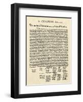 Declaration of Independence Doc.-null-Framed Art Print