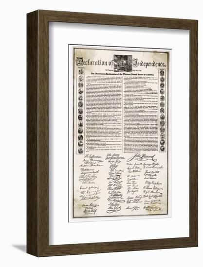 Declaration of Independence Document-null-Framed Photographic Print