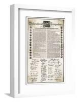 Declaration of Independence Document-null-Framed Photographic Print