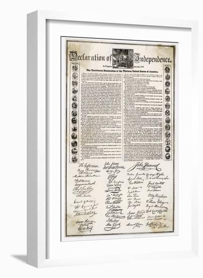 Declaration of Independence Document-null-Framed Photographic Print