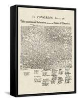 Declaration of Independence (Document)-null-Framed Stretched Canvas