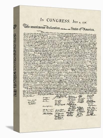 Declaration of Independence (Document)-null-Stretched Canvas