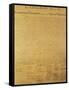 Declaration of Independence of the 13 United States of America of 1776, 1823 (Copper Engraving)-null-Framed Stretched Canvas