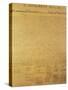 Declaration of Independence of the 13 United States of America of 1776, 1823 (Copper Engraving)-null-Stretched Canvas