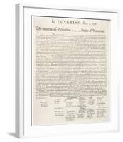 Declaration of Independence-Congress-Framed Art Print