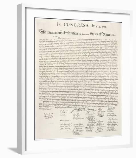 Declaration of Independence-Congress-Framed Art Print