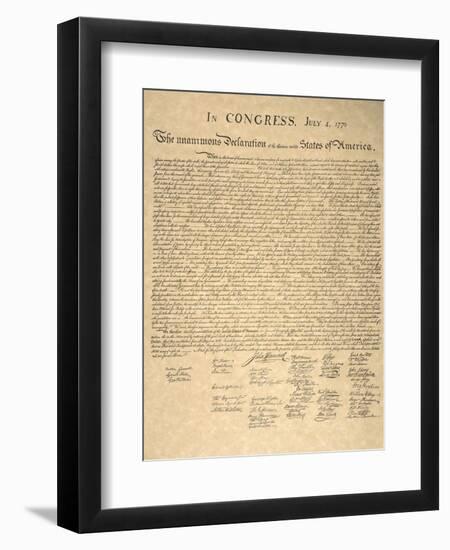 Declaration of Independence-null-Framed Premium Giclee Print