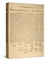 Declaration of Independence-null-Stretched Canvas