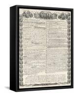 Declaration of Independence-Kurz & Allison-Framed Stretched Canvas