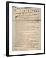 Declaration of Independence-null-Framed Premium Giclee Print