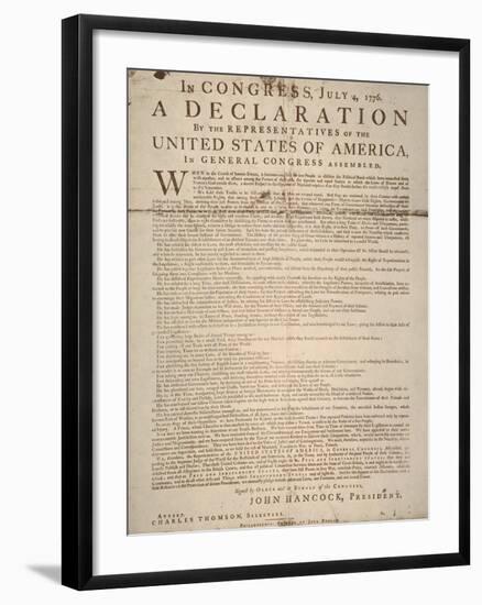 Declaration of Independence-null-Framed Premium Giclee Print