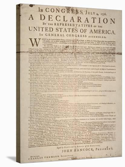 Declaration of Independence-null-Stretched Canvas