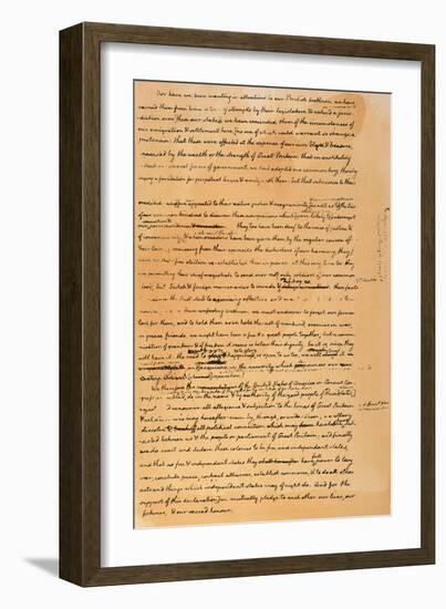 Declaration of Independence-null-Framed Giclee Print