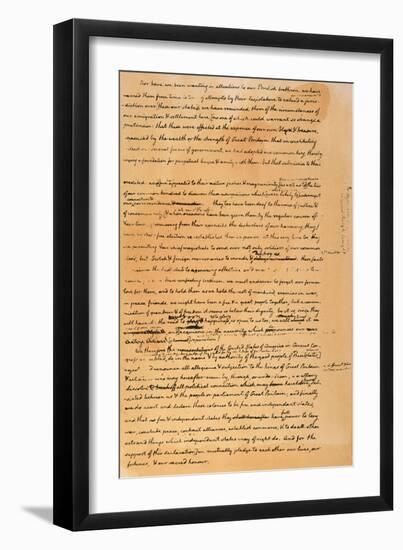 Declaration of Independence-null-Framed Giclee Print