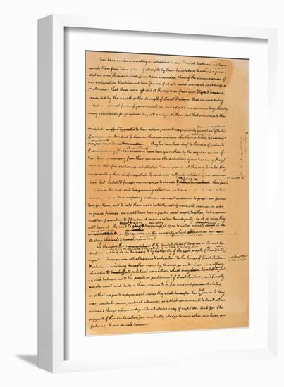 Declaration of Independence-null-Framed Giclee Print