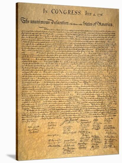 Declaration of Independence-null-Stretched Canvas