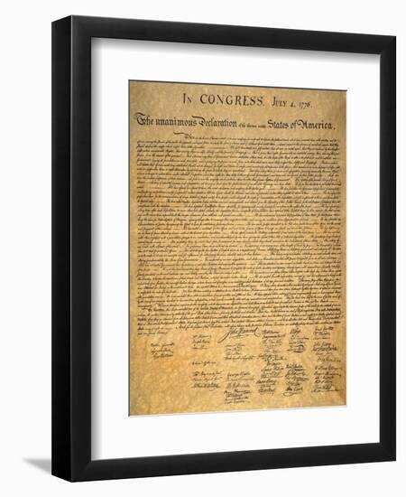 Declaration of Independence-null-Framed Giclee Print