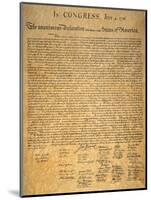 Declaration of Independence-null-Mounted Giclee Print