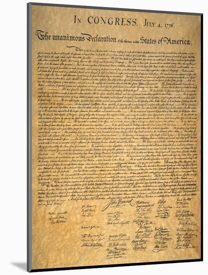 Declaration of Independence-null-Mounted Giclee Print