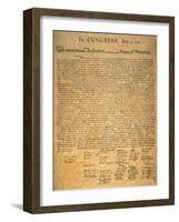 Declaration of Independence-null-Framed Giclee Print