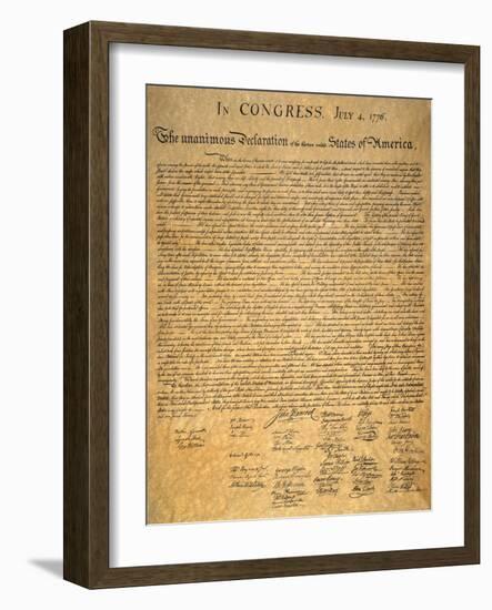 Declaration of Independence-null-Framed Giclee Print