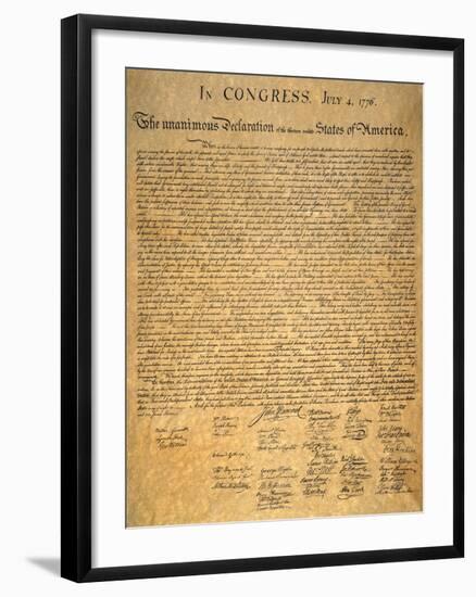 Declaration of Independence-null-Framed Giclee Print