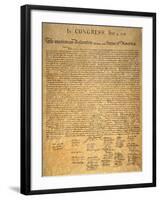 Declaration of Independence-null-Framed Giclee Print