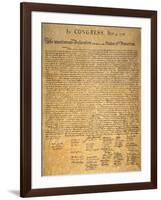 Declaration of Independence-null-Framed Giclee Print