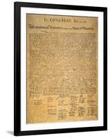 Declaration of Independence-null-Framed Giclee Print