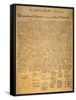 Declaration of Independence-null-Framed Stretched Canvas