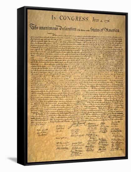 Declaration of Independence-null-Framed Stretched Canvas
