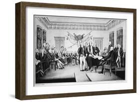 Declaration of Independence-Currier & Ives-Framed Giclee Print