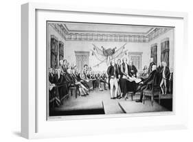 Declaration of Independence-Currier & Ives-Framed Giclee Print