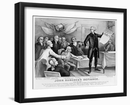 Declaration of Independence-Currier & Ives-Framed Giclee Print