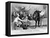 Declaration of Independence-Currier & Ives-Framed Stretched Canvas