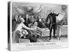 Declaration of Independence-Currier & Ives-Stretched Canvas