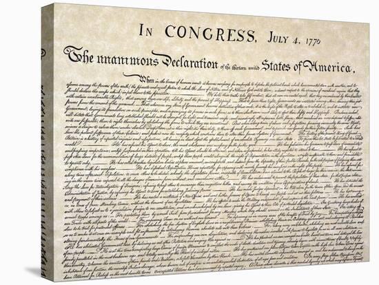 Declaration of Independence-null-Stretched Canvas